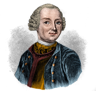 Portrait of EWALD CHRISTIAN VON KLEIST (1715-1759) German poet.