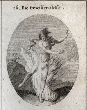 Illustration for Iconology or ideas from the sphere of passions and allegories, Vienna 1801 (engraving)