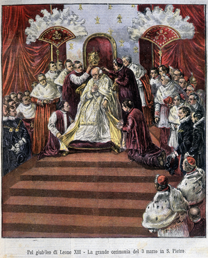 Jubilee of Pope Leon XIII in San Pietro, March 3, 1903- in “La Tribuna Illustrata” of March 15, 1903.