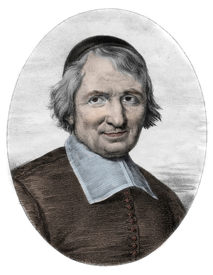 Portrait of Antoine Arnauld dit le Grand Arnauld (1612-1694), French priest, theologian, philosopher and mathematician, member of the Jansenists (Portrait of Antoine Arnauld French Roman Catholic theologian, philosopher, and mathematician, one of the leading intellectuals of the Jansenist group of Port-Royal