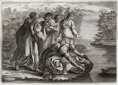 Illustration for the Royaumont Bible, 1811 (engraving)