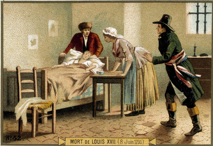 Death of Louis XVII. 19th century chromolithography