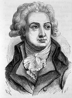 Portrait of Marie Jean Herault de Sechelles (1759-1794), French politician - in “L'Histoire de France” by Henri Martin, 19th century.