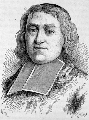 Portrait of Cardinal Fleury (1653 - 1743) (André Hercule de Fleury). Engraving of the end of the 19th century in “Histoire de France”” by H. Martin.