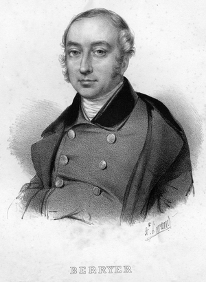 Portrait of Pierre Antoine (Pierre-Antoine) Berryer (1790-1868) (Berryer fils), French lawyer and politician, 19th century engraving