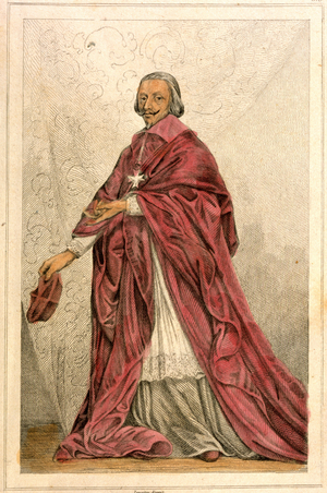 The Cardinal of Richelieu (1585- 1642) - Engraving 19th century.