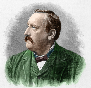 Portrait of Martin Greif (1839-1911) German poet.