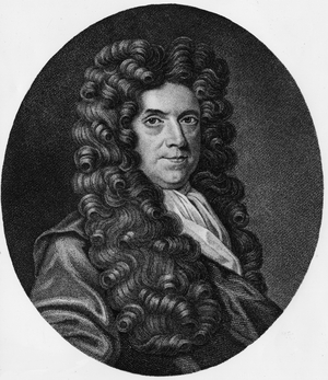 Portrait of Nehemiah Grew English botanist and physician