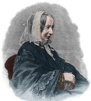 Portrait of Fredrika Bremer (1801-65) (engraving) a Swedish writer and a feminist activist