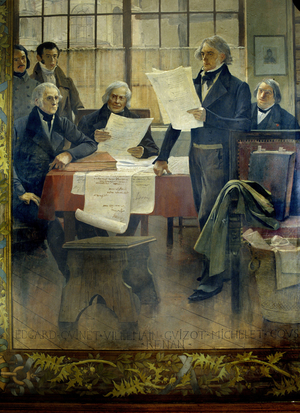 Portrait of several writers in the 19th century (painting)