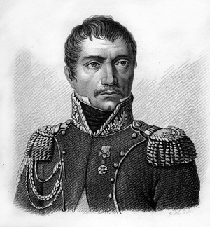 Portrait of Genereral Philippe Auguste Eugène Merlin de DOUAI 1754-1838, 1818 (engraving)