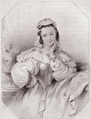 Beatrice, niece of Leonato Beatrice, niece of Leonato, 1838 (engraving)