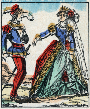 Illustration of the tale "Les Aventures de Grand Flandrin" fine 19e siecle (print)