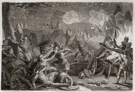 Illustration for the Royaumont Bible, 1811 (engraving)