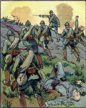 The armm of Romania on the battlefield during the First World War 1914-1918, 1936 (chromo)