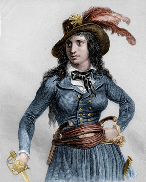 Portrait of Theroigne de Mericourt (1762-1817), French revolutionary.