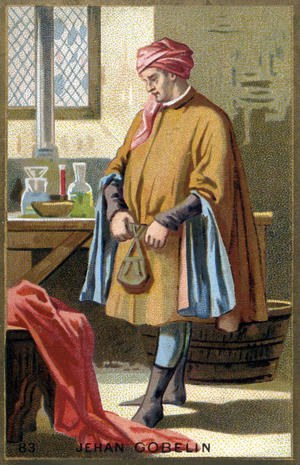Portrait of Jehan Gobelin, dry cleaner of the 15th century.