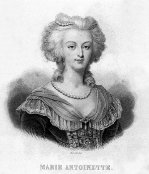 Portrait of Marie Antoinette (1755 - 1793) - in “” Revolution francaise”” by Thiers. 19th century
