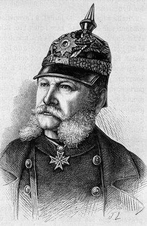 Portrait of William I (1797 - 1888). Engraving of the end of the 19th century in “Histoire de France”” by H. Martin.