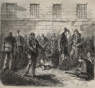 Infirm forces at the Toulon Bagne in the 19th century“Histoire des bagnes depuis leur création à nos jours" by Pierre Zaccone.