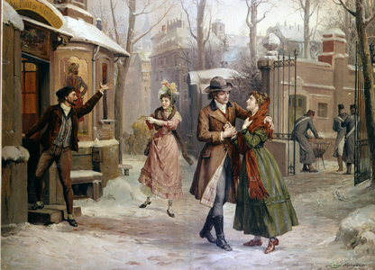 Illustration by Luigi Morgari for the “Boheme” by Giacomo Puccini - Civica Raccolta Bertarelli, Milan