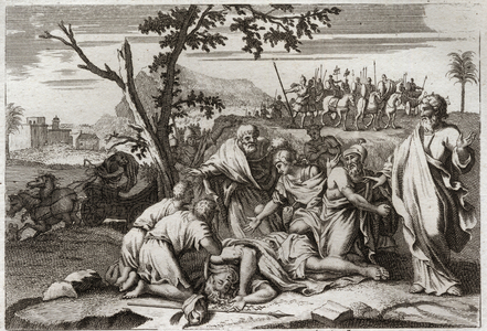 Illustration for the Royaumont Bible, 1811 (engraving)