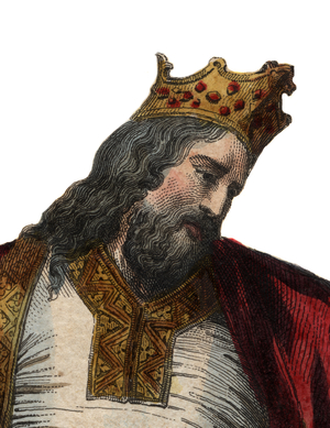 Portrait of Clovis I (466-511), King of the Franks.