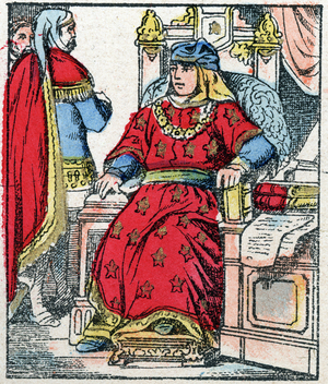 Portrait of Charles V the Wise, late 19th century (illustration)