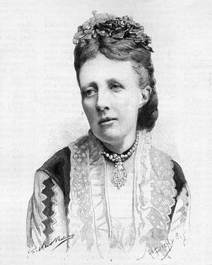 Portrait of Queen Sophie of Sweden and Norway in 1888.