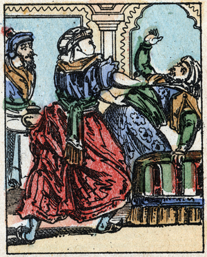 Illustration for the Arabian Nights tales. Ali-Baba, late 19th century (print)