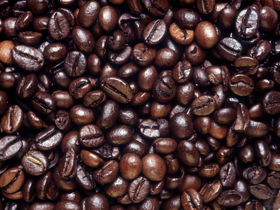 Coffee beans.