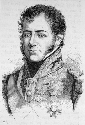 Portrait of Maison, Maréchal de France (1771 - 1840) - in “” L'Histoire de France”” by Henri Martin, 19th century.