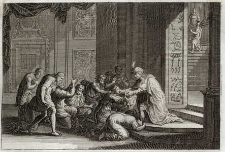 Illustration for the Royaumont Bible, 1811 (engraving)