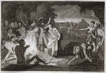 Illustration for the Royaumont Bible, 1811 (engraving)