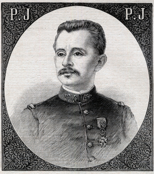 Le commandant Marchand” (Jean Baptiste - Jean-Baptiste Marchand, 1863-1934), French military and explorer - engraving of 1898