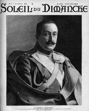 Portrait of Prince Napoleon Louis Joseph Jerome in 1903.  “Le Soleil-du-dimanche” of January 31, 1904.