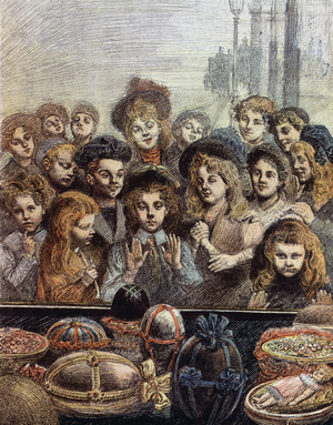 Easter Eggs by Heidbrinck. Cover "Le Petit Francais Illustré" from 14/04/1900.