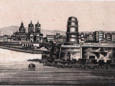 Le fort saint Jean a Marseille in “The world illustrates 168 views”” Undated (late 19th century)