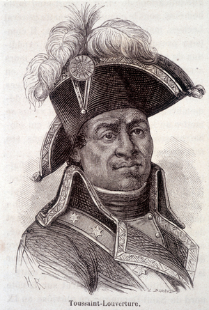 Portrait of Francois Dominique Toussaint dit “” Toussaint-Louverture” (Toussaint Louverture, 1743-1803), Haitian statesman.