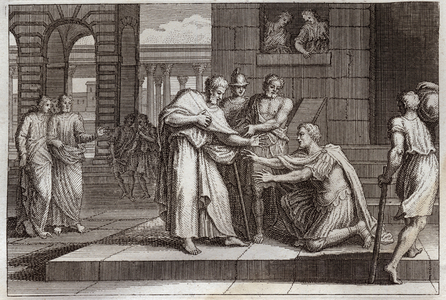 Illustration for the Royaumont Bible, 1811 (engraving)