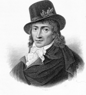 Portrait of Camille Desmoulins (1760-1794), French publicist and politician. - in “” Revolution francaise”” by Thiers. 19th century
