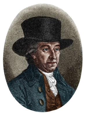 Portrait of Justus Moser (or Mosers or Moeser, 1720-1794), a great German jurist, historian and social theorist.