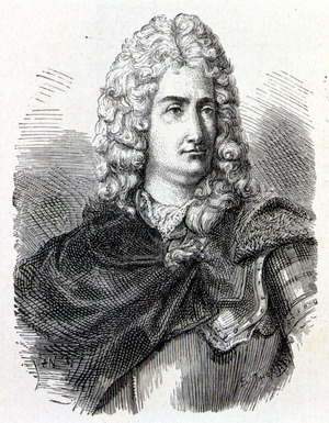 Portrait of Charles François Du Fay (Dufay?) (1698 - 1739), French chemist and physicist - in “” Album de la Science; illustrious scientists; Great discoveries””” 1896.
