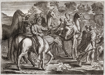 Illustration for the Royaumont Bible, 1811 (engraving)