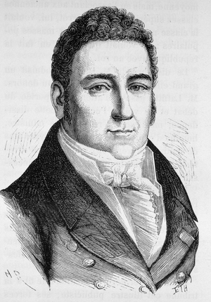 Portrait of Laffite - in “” L'Histoire de France”” by Henri Martin, 19th century.