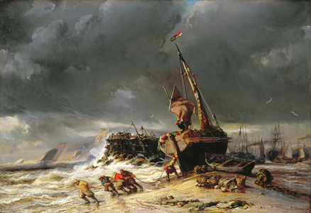 Low Tide, 1861 (oil on canvas)