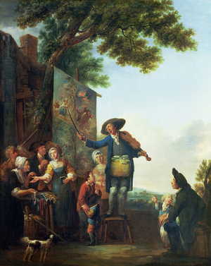 The Violinist (oil on canvas)
