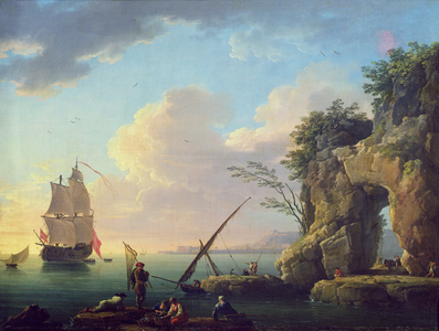 Seascape, 1748 (oil on canvas)
