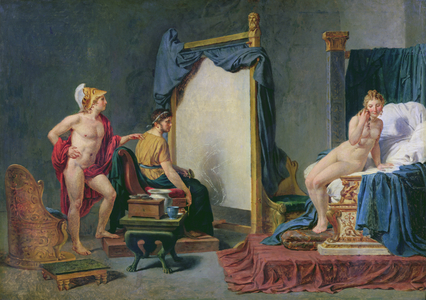 Apelles Painting Campaspe in the Presence of Alexander the Great, 1814 (oil on panel)
