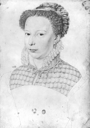 Marguerite of Valois (1553-1615) 1568 (pencil on paper)